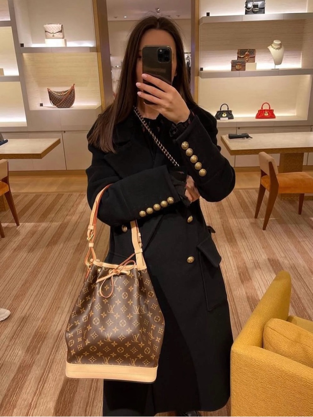 Louis Vuitton M46976 Noé GM Classic Monogram Bucket Tote Bag